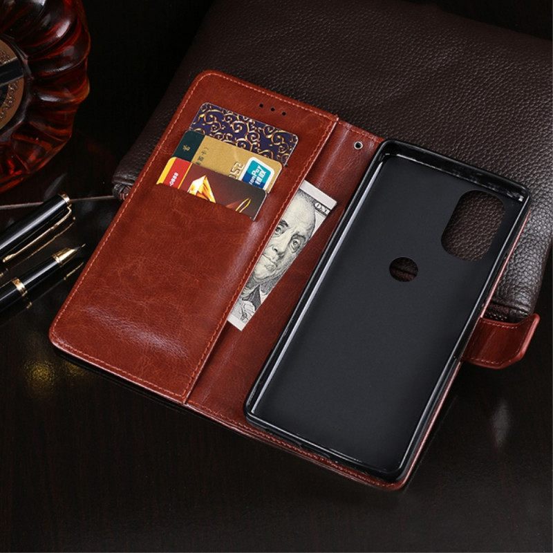 Kotelot Moto G31 / Moto G41 Faux Leather Idewei