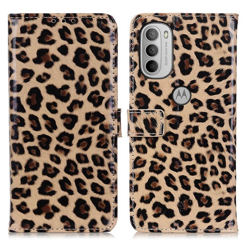 Kotelot Moto G31 / Moto G41 Simple Leopard