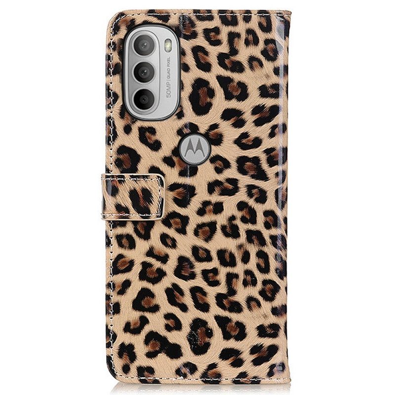 Kotelot Moto G31 / Moto G41 Simple Leopard