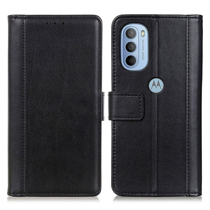 Kotelot Moto G31 / Moto G41 Split Leather Versio