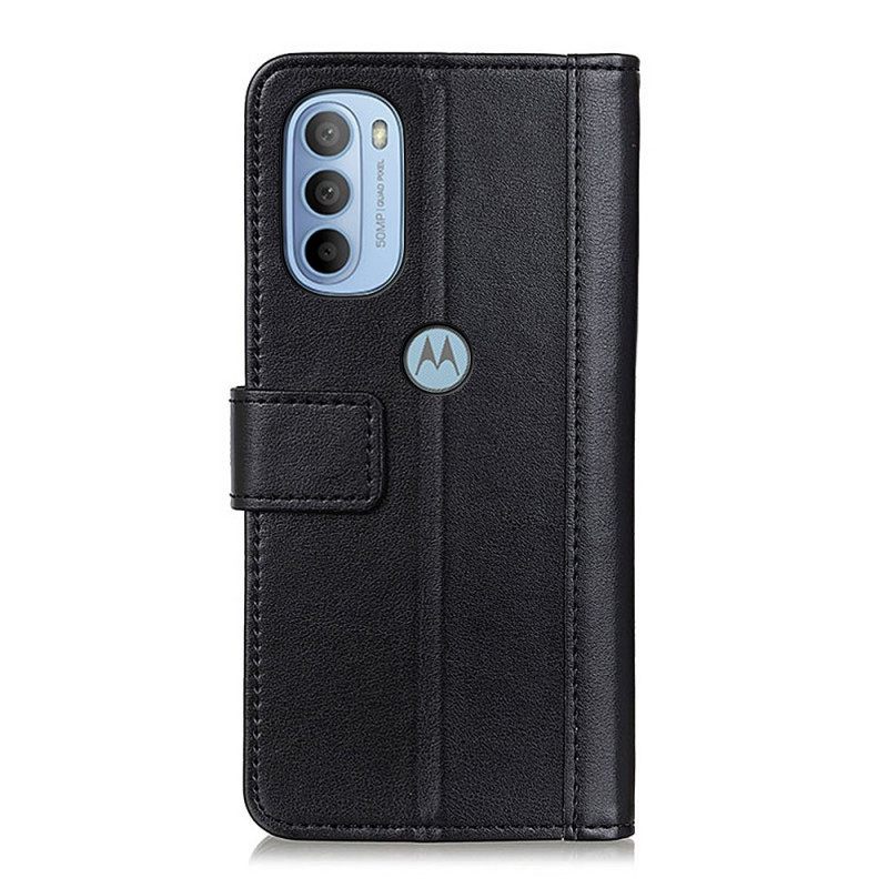 Kotelot Moto G31 / Moto G41 Split Leather Versio