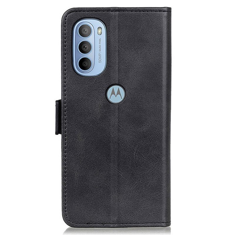 Nahkakotelo Moto G31 / Moto G41 Kotelot Flip Double Flap