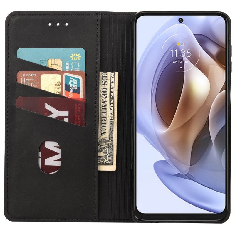 Puhelinkuoret Moto G31 / Moto G41 Kotelot Flip Bicolor Business Leather Effect