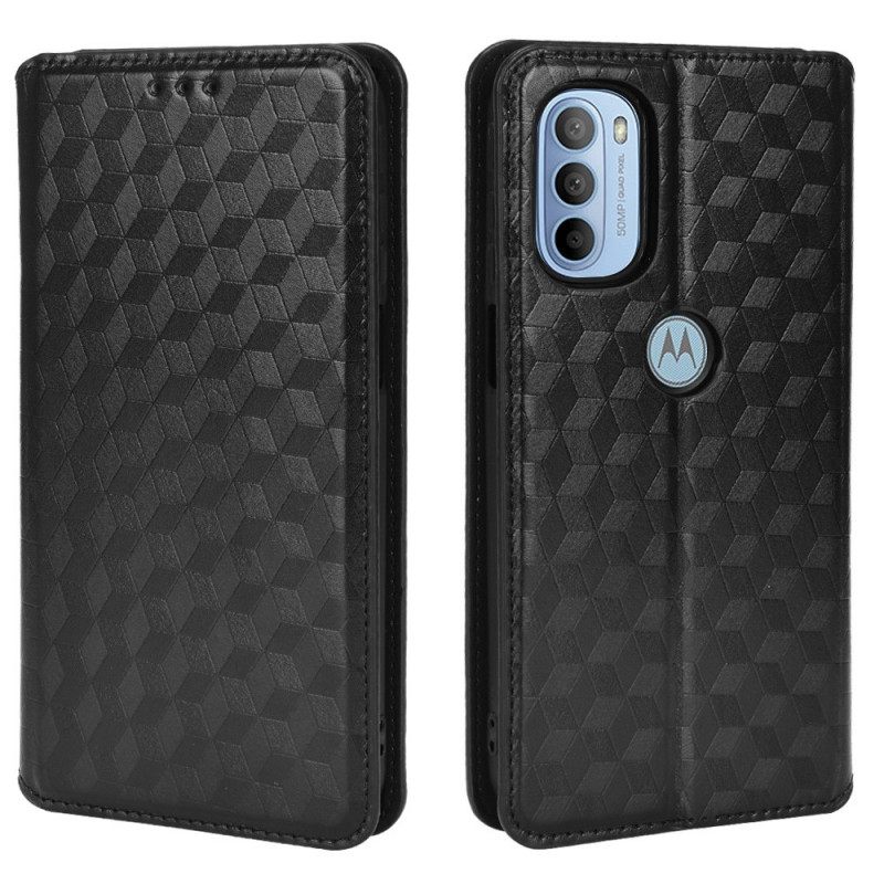 Puhelinkuoret Moto G31 / Moto G41 Kotelot Flip Diamond Leather Effect