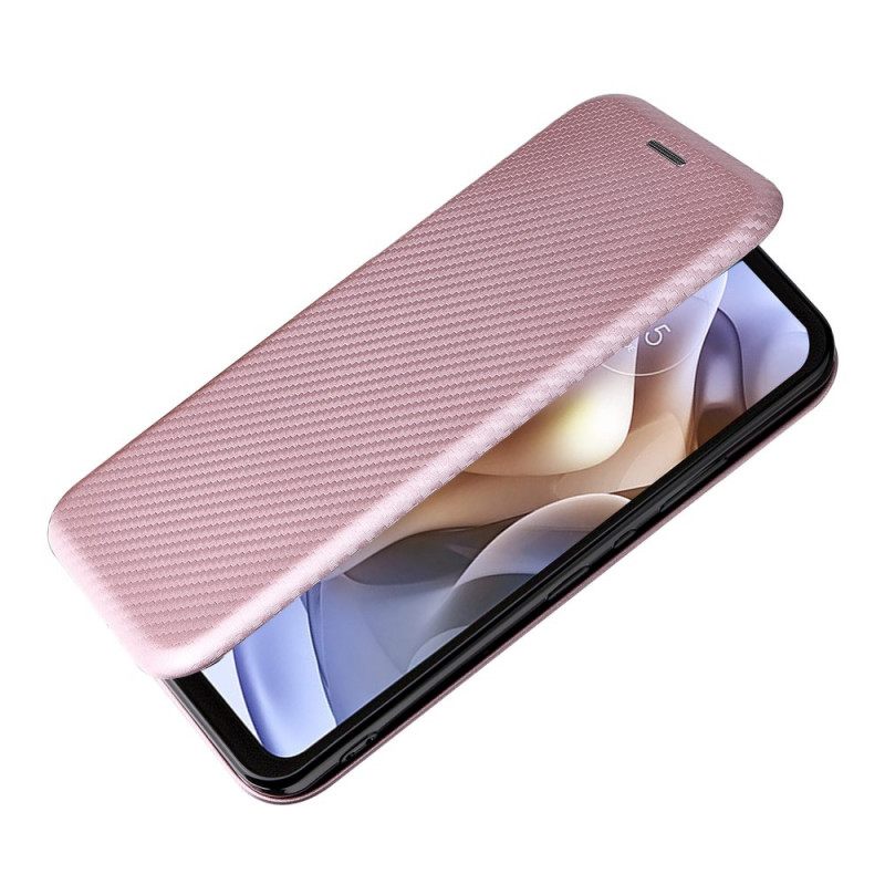 Puhelinkuoret Moto G31 / Moto G41 Kotelot Flip Silicone Carbon