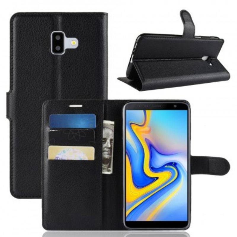 Kotelot Samsung Galaxy J6 Plus Lychee Faux Leather