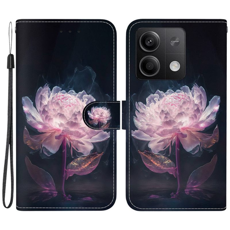 Kotelot Xiaomi Redmi Note 13 5g Violetti Pioni Hihnalla