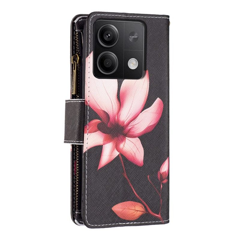 Kuoret Xiaomi Redmi Note 13 5g Lotus Strap -lompakko