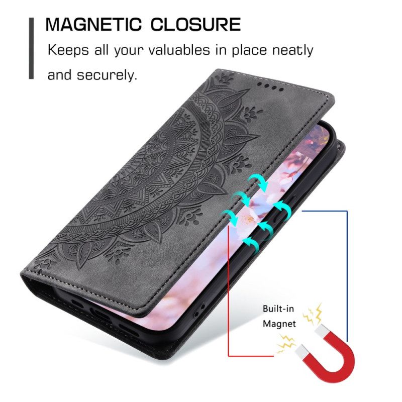 Nahkakotelo Xiaomi Redmi Note 13 5g Mandala-kuvio Suojakuori