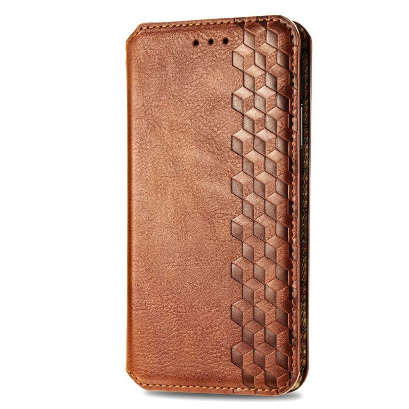 Nahkakotelo Xiaomi Redmi Note 13 5g Vintage Leather Effect -timantit