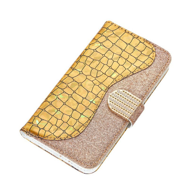 Kotelot iPhone XS Max Croco Diamonds