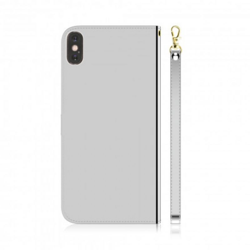 Kotelot iPhone XS Max Keinonahkainen Peilin Kansi