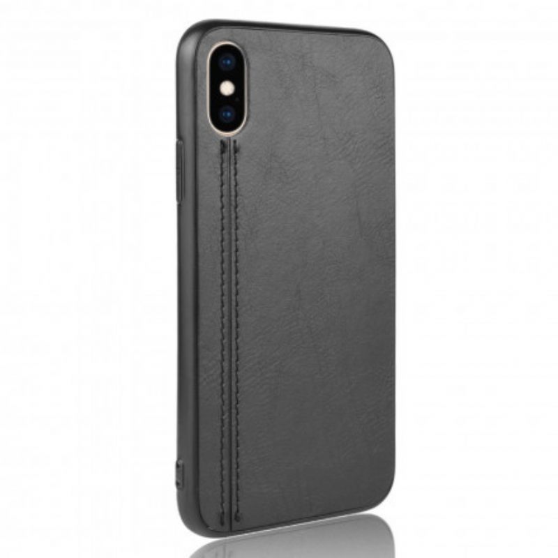 Kuori iPhone XS Max Couture Nahkaefekti