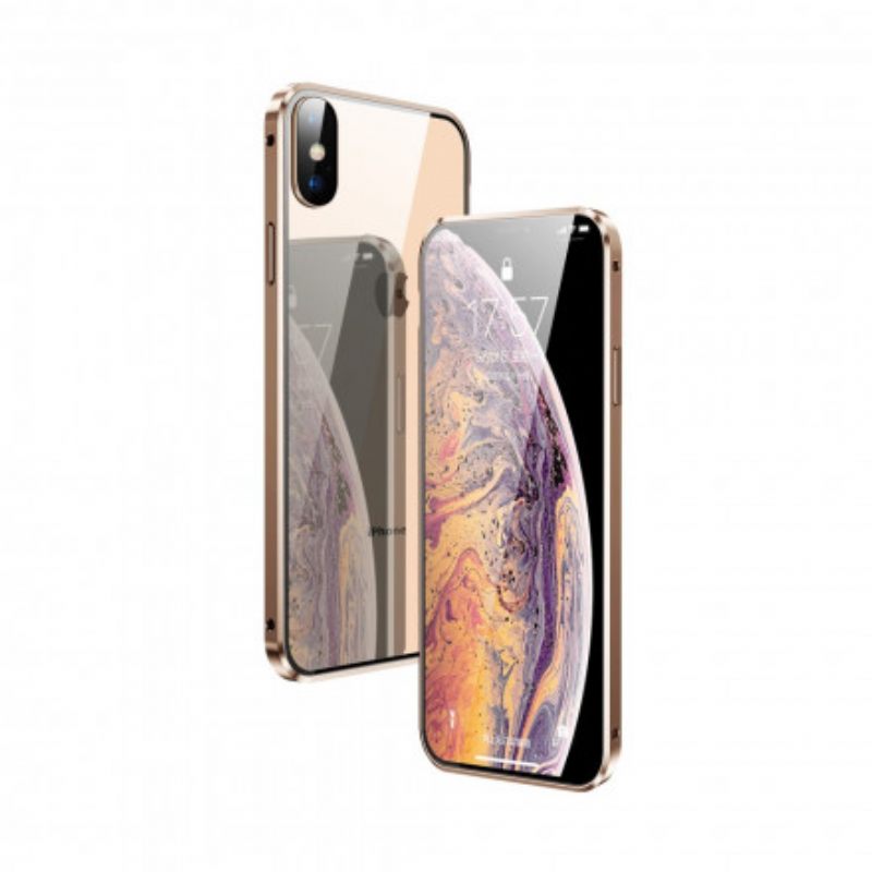 Kuori iPhone XS Max Karkaistu Lasi Edessä Ja Takana