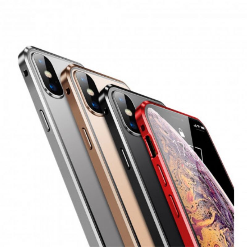 Kuori iPhone XS Max Karkaistu Lasi Edessä Ja Takana