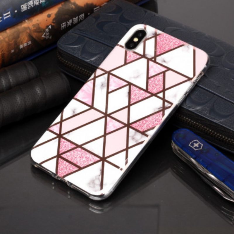 Kuori iPhone XS Max Marble Geometry Design