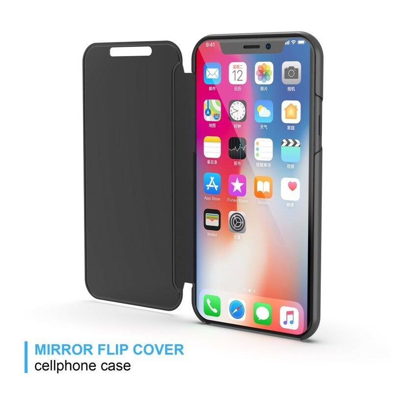 Puhelinkuoret iPhone XS Max Kotelot Flip Mirror