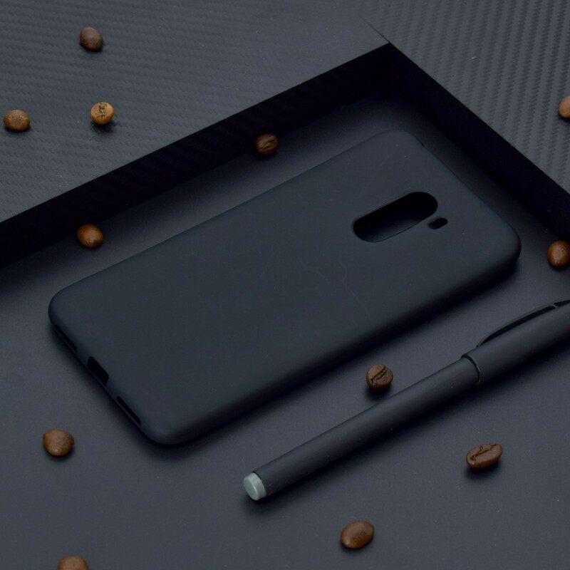 Case Pocophone F1 Matt Pehmeä Silikoni