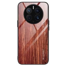 Case Huawei Mate 50 Pro Wood Design Karkaistu Lasi