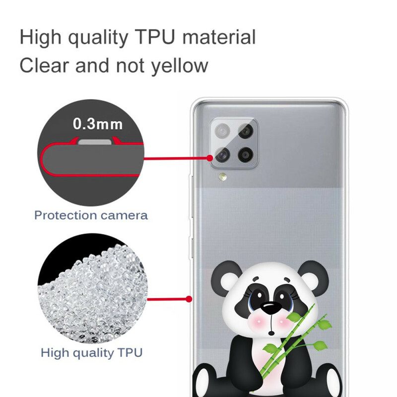 Case Samsung Galaxy A42 5G Transparent Sad Panda