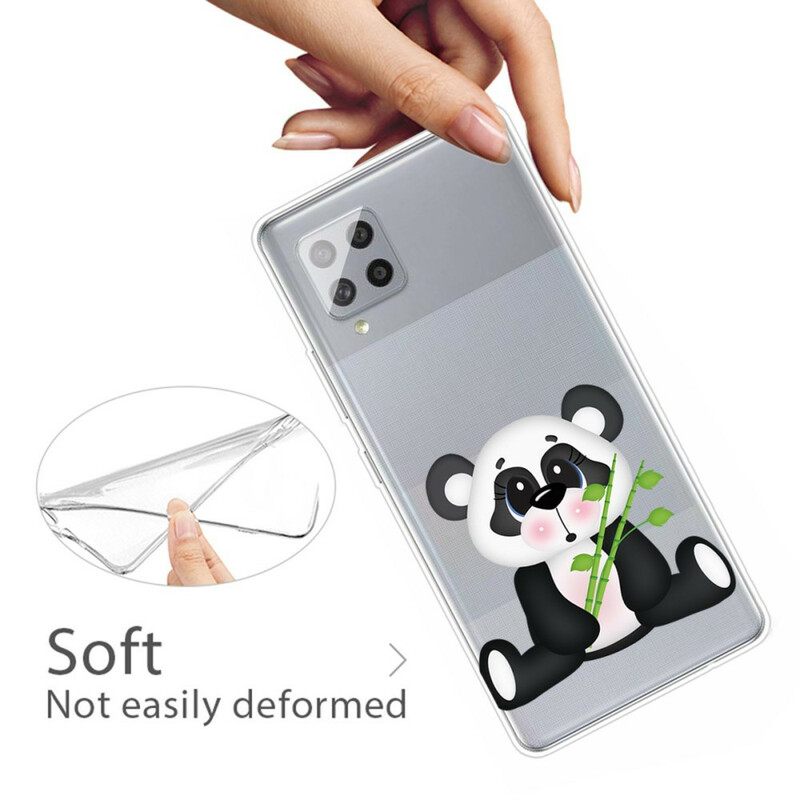 Case Samsung Galaxy A42 5G Transparent Sad Panda