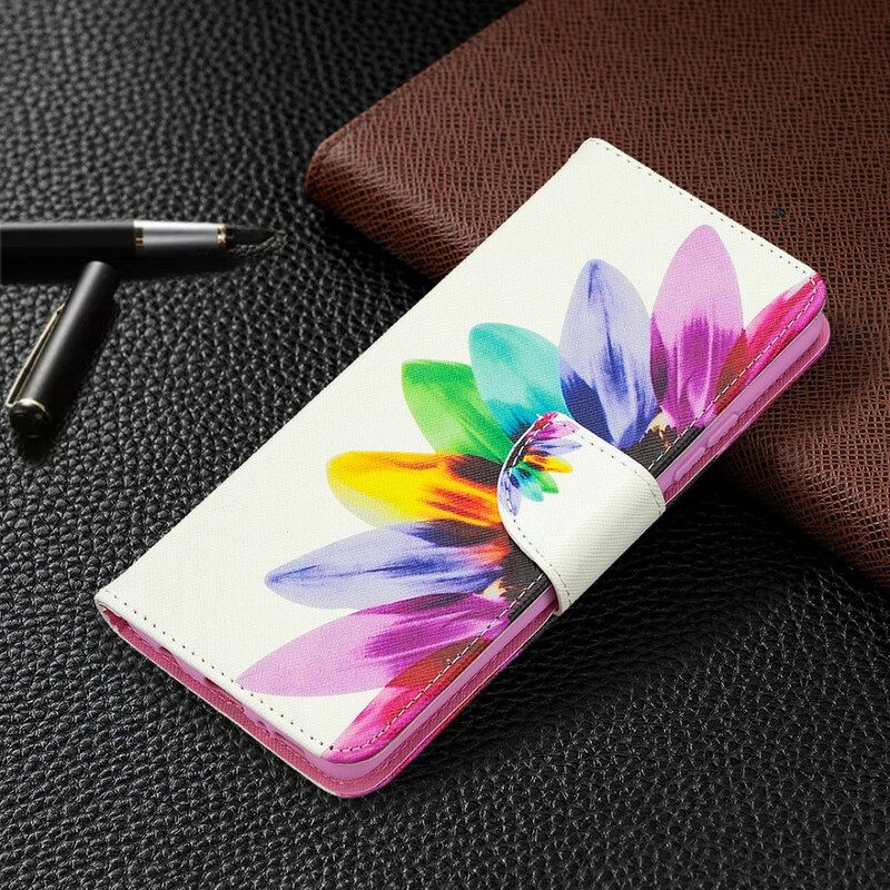 Flip Case Samsung Galaxy A42 5G Flower Watercolour