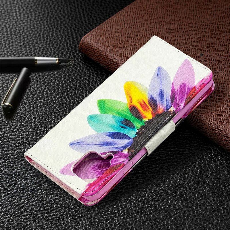 Flip Case Samsung Galaxy A42 5G Flower Watercolour