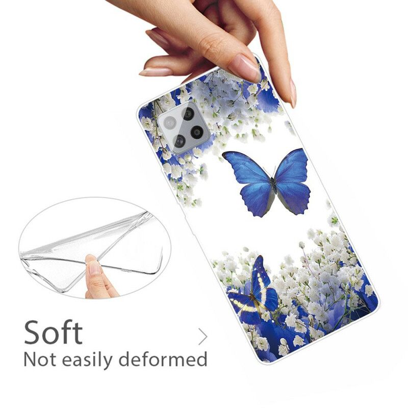 Kuori Samsung Galaxy A42 5G Butterflies Design