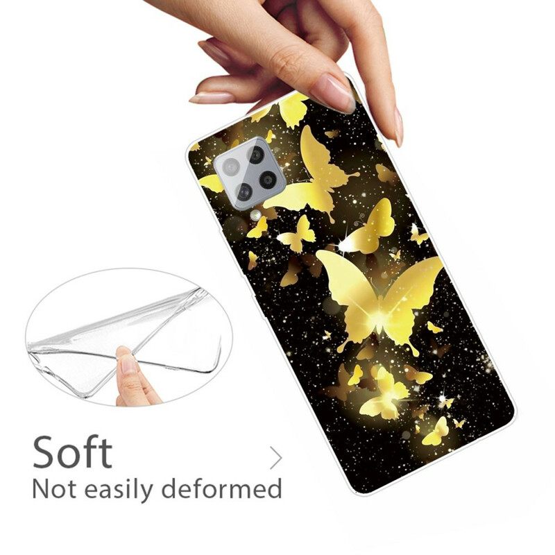 Kuori Samsung Galaxy A42 5G Butterflies Perhoset