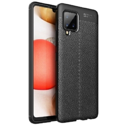 Kuori Samsung Galaxy A42 5G Double Line Litchi Leather Effect