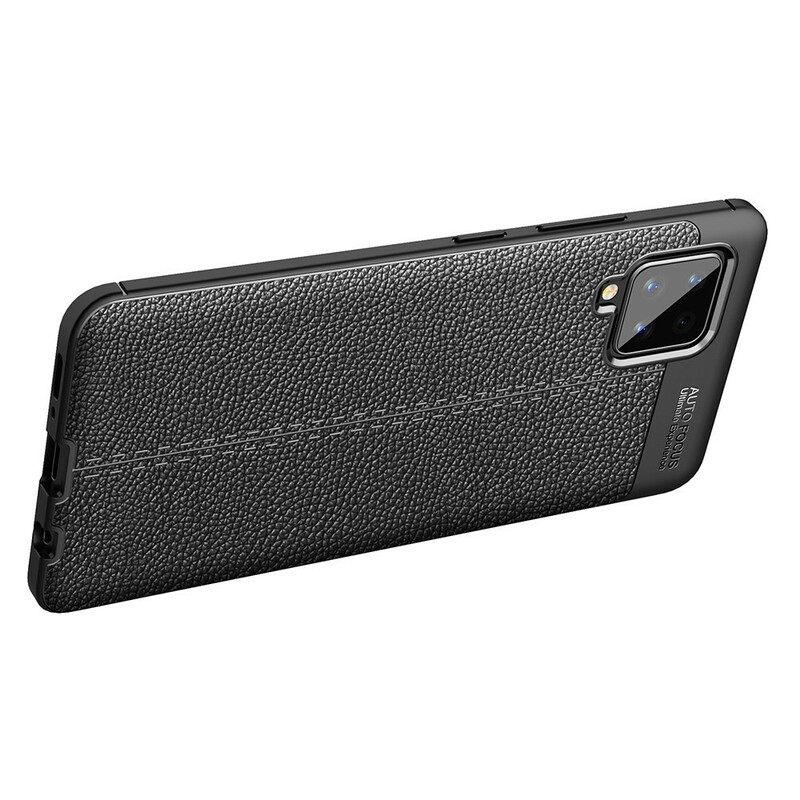 Kuori Samsung Galaxy A42 5G Double Line Litchi Leather Effect