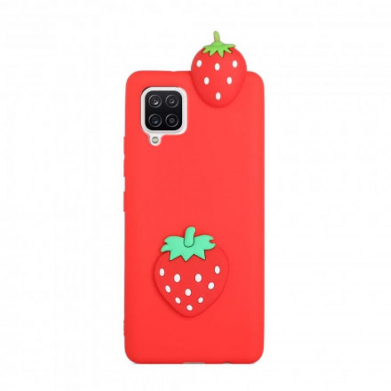 Kuori Samsung Galaxy A42 5G Strawberry 3d