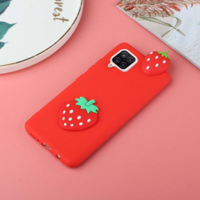 Kuori Samsung Galaxy A42 5G Strawberry 3d