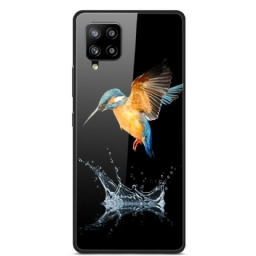 Kuori Samsung Galaxy A42 5G Tempered Glass Bird Crown