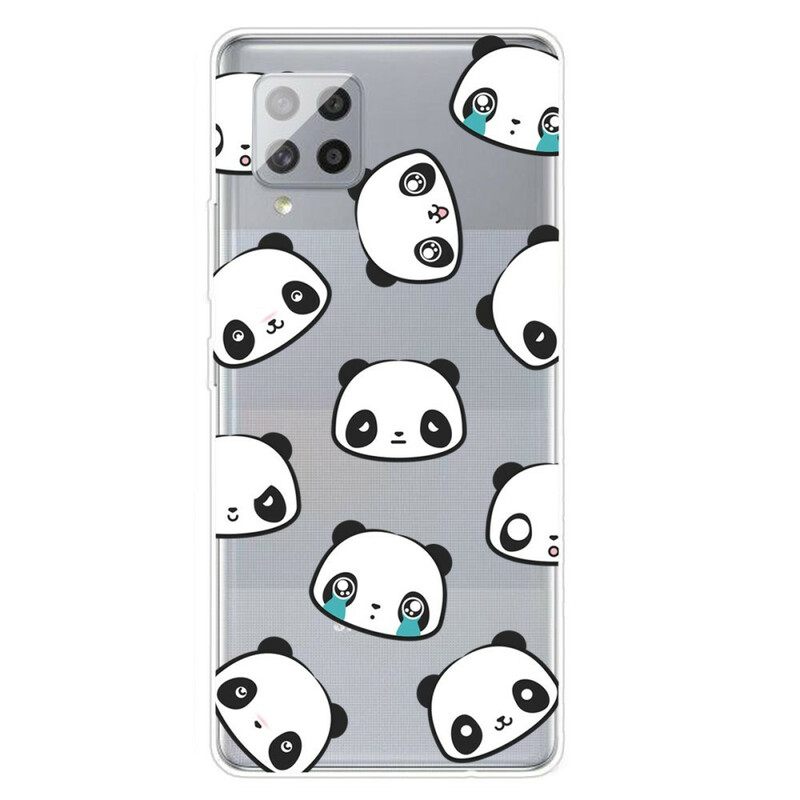 Kuori Samsung Galaxy A42 5G Transparent Sentimental Pandas