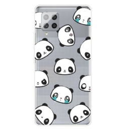 Kuori Samsung Galaxy A42 5G Transparent Sentimental Pandas