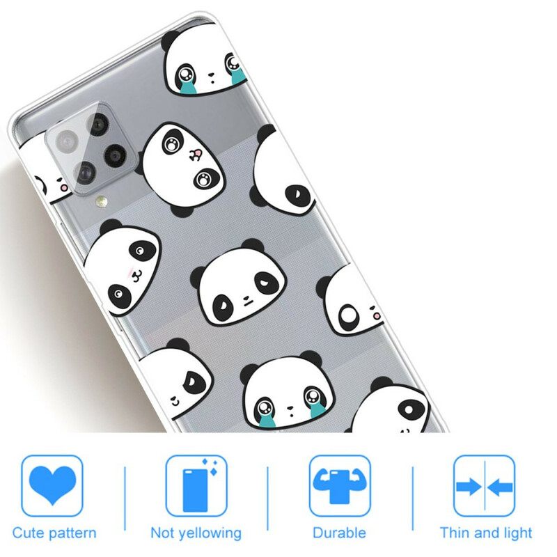 Kuori Samsung Galaxy A42 5G Transparent Sentimental Pandas