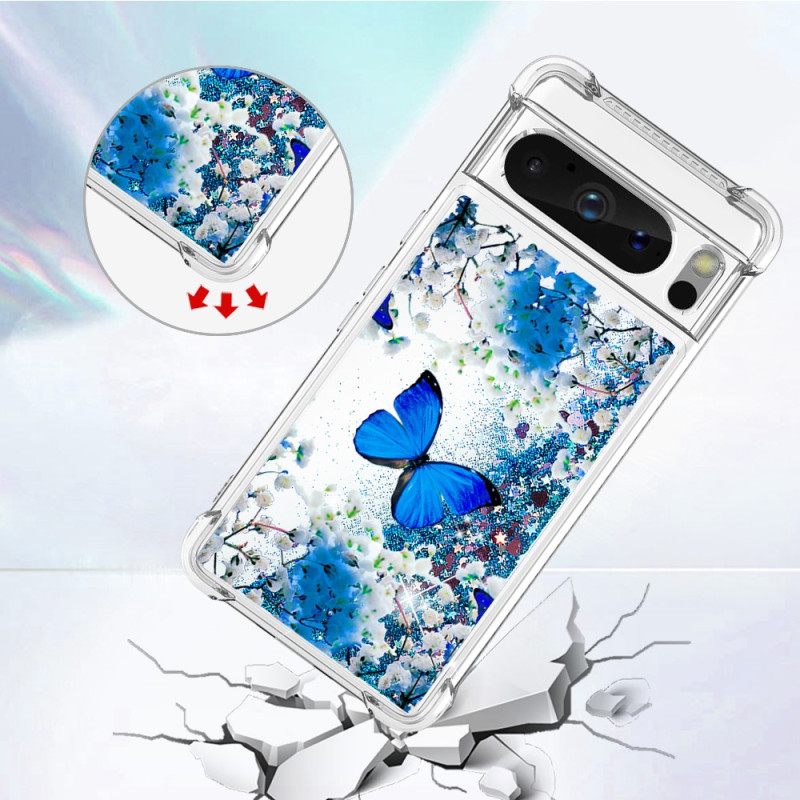 Case Google Pixel 8 Pro Puhelinkuoret Butterfly Glitter