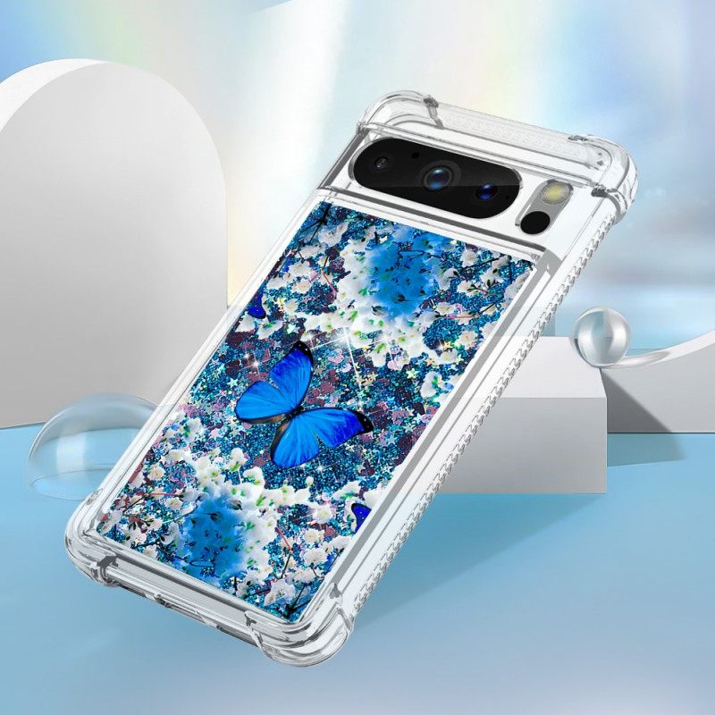 Case Google Pixel 8 Pro Puhelinkuoret Butterfly Glitter