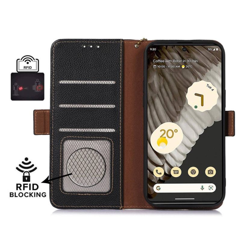 Kuoret Google Pixel 8 Pro Aitoa Rfid-nahkaa