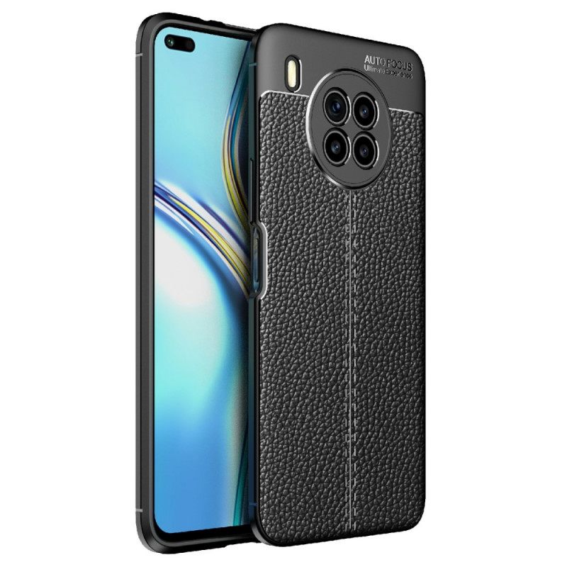 Kuori Huawei Nova 8i / Honor 50 Lite Double Line Litchi Leather Effect