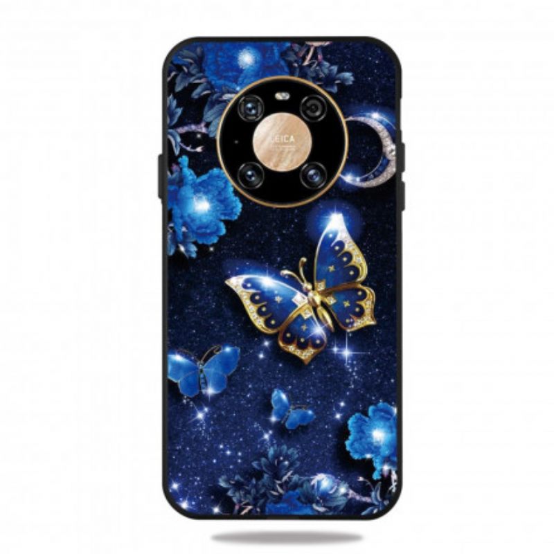 Case Huawei Mate 40 Pro Golden Butterfly