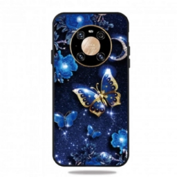 Case Huawei Mate 40 Pro Golden Butterfly