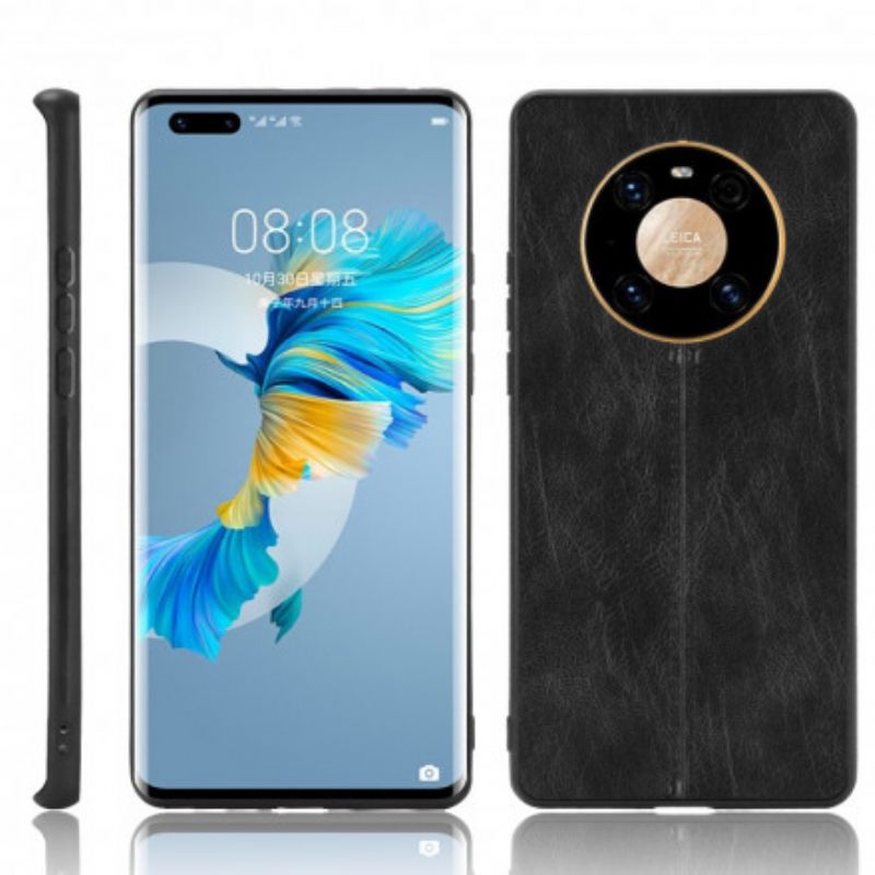 Kuori Huawei Mate 40 Pro Couture Nahkaefekti