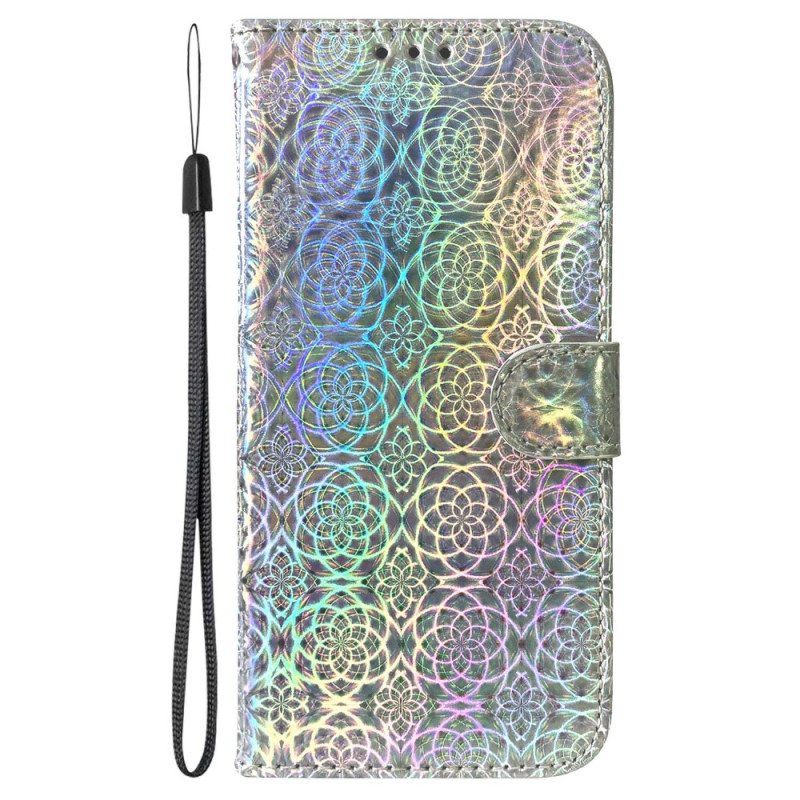 Nahkakotelo Xiaomi 13 Pro Suojaketju Kuori Strappy Disco Style