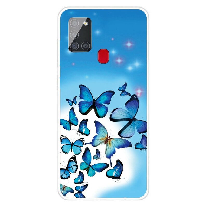 Case Samsung Galaxy A21s Butterflies Perhoset