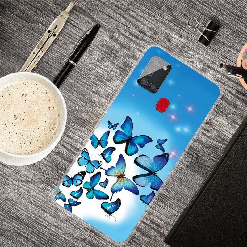 Case Samsung Galaxy A21s Butterflies Perhoset