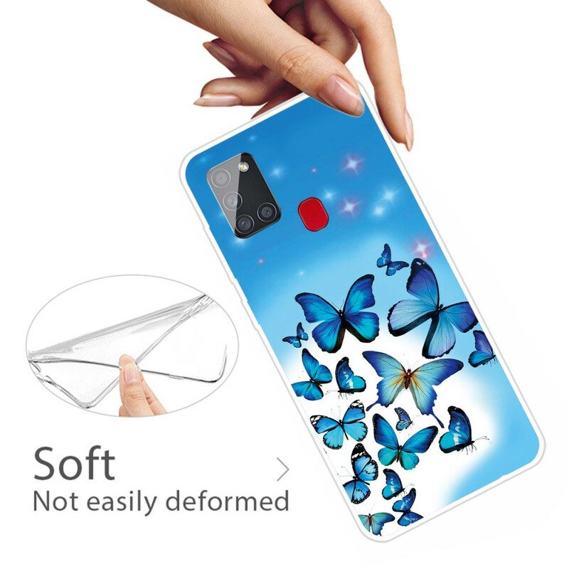 Case Samsung Galaxy A21s Butterflies Perhoset