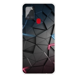 Case Samsung Galaxy A21s Joustava Geometria