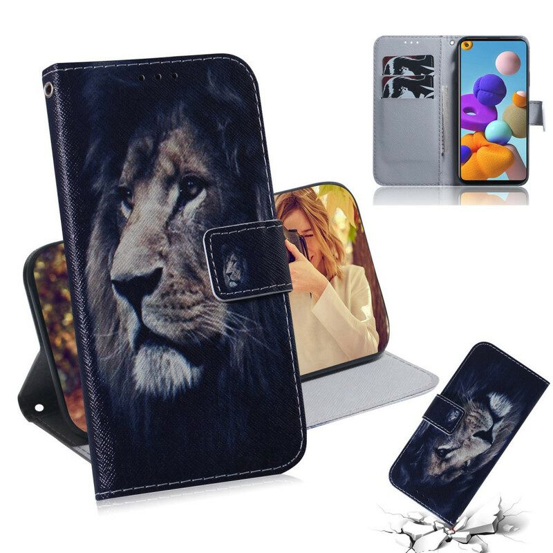 Kotelot Samsung Galaxy A21s Dreaming Lion